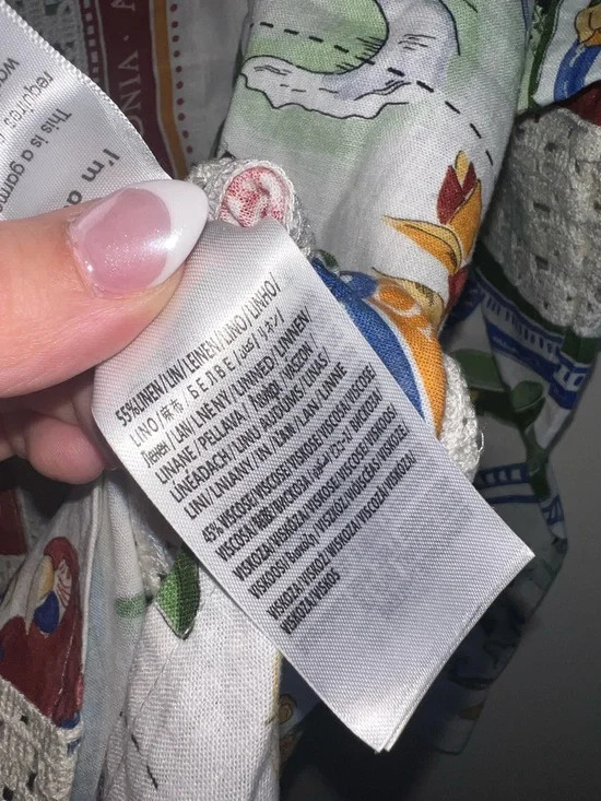 Farm Rio Tropical Destination Crochet Shirt Off White Medium NWT $248 - Picture 13 of 16